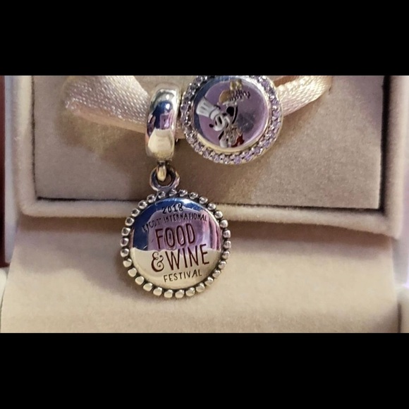 Pandora Jewelry Disney Food Wine 2 Charm Set Nla New Poshmark
